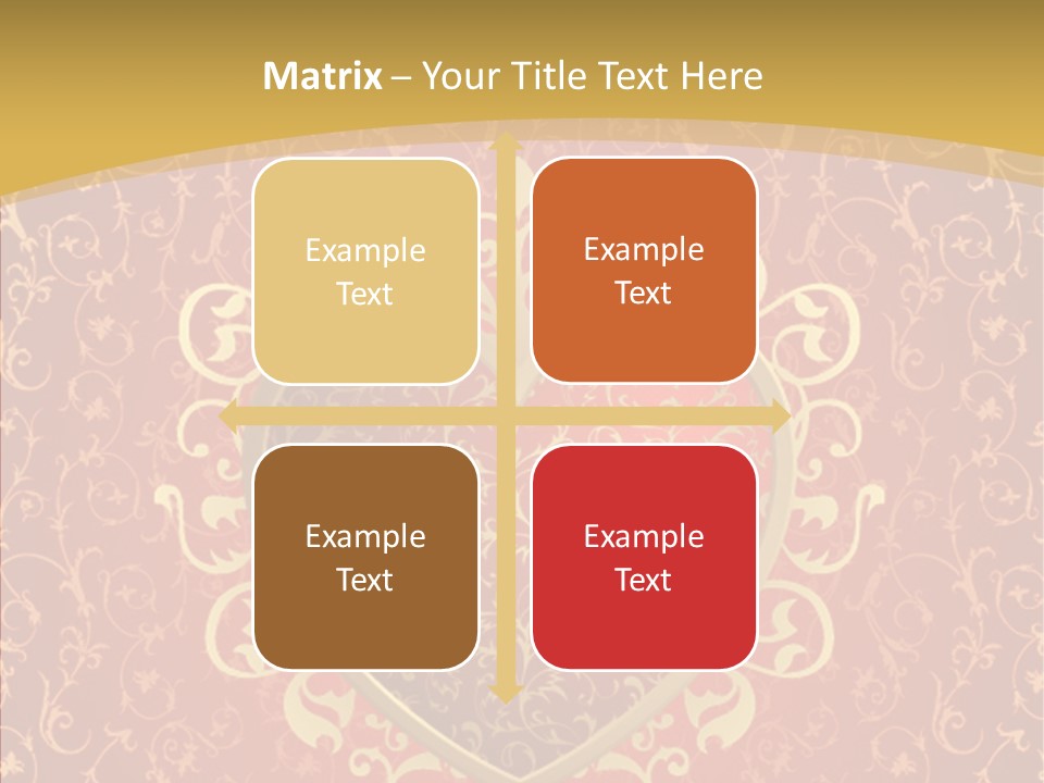 Flourishes Passion Red PowerPoint Template