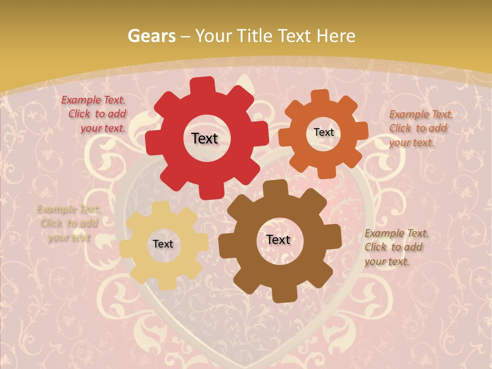 Flourishes Passion Red PowerPoint Template