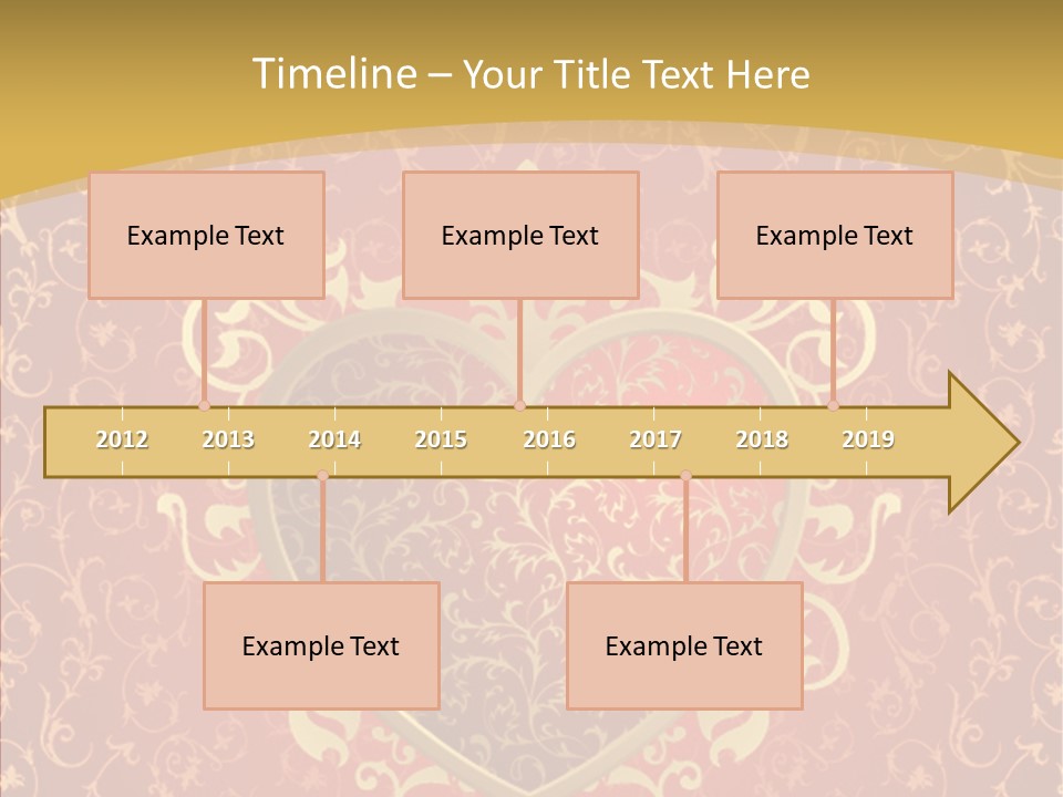 Flourishes Passion Red PowerPoint Template
