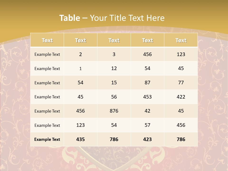Flourishes Passion Red PowerPoint Template