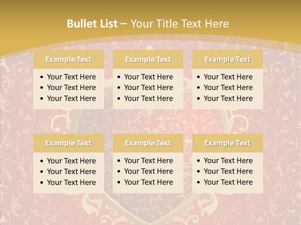 Flourishes Passion Red PowerPoint Template