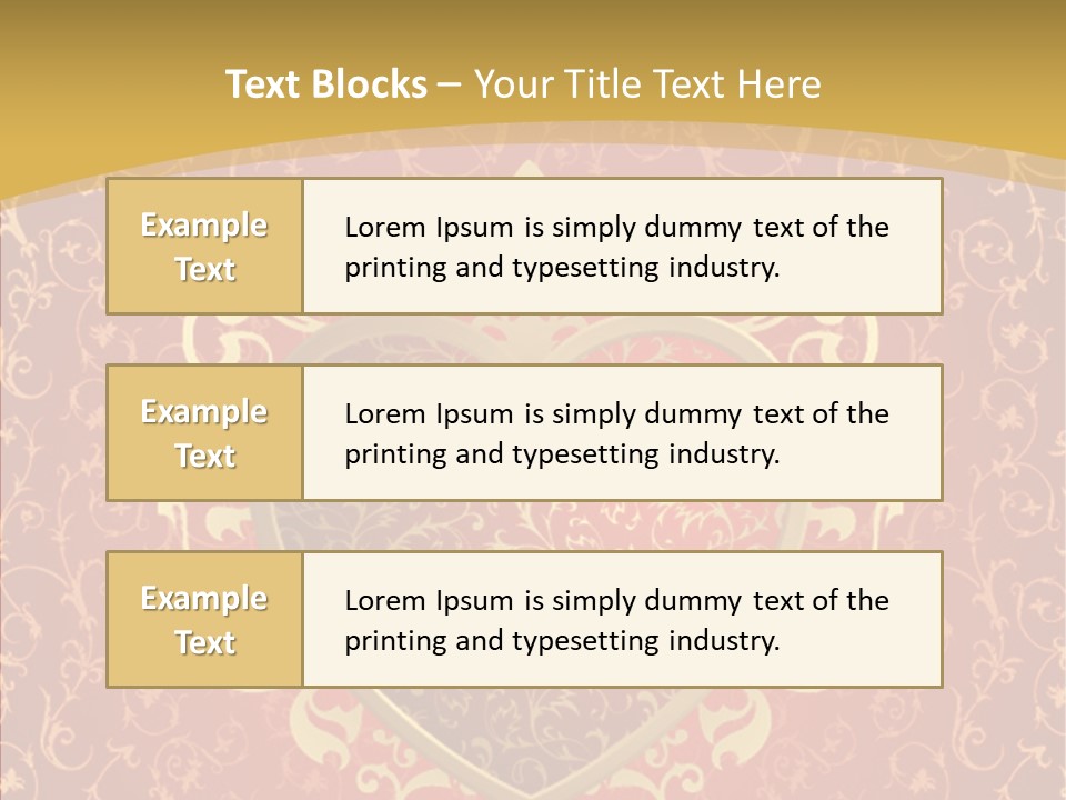 Flourishes Passion Red PowerPoint Template