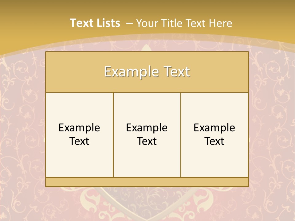 Flourishes Passion Red PowerPoint Template