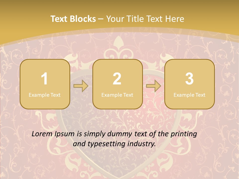 Flourishes Passion Red PowerPoint Template