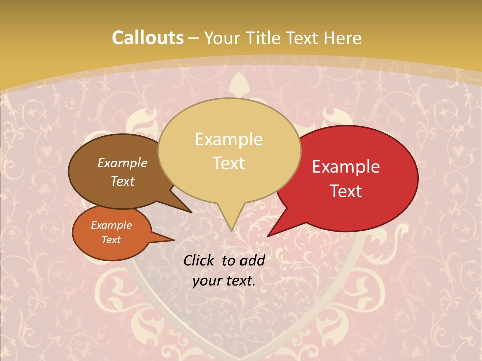 Flourishes Passion Red PowerPoint Template