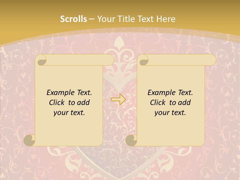 Flourishes Passion Red PowerPoint Template