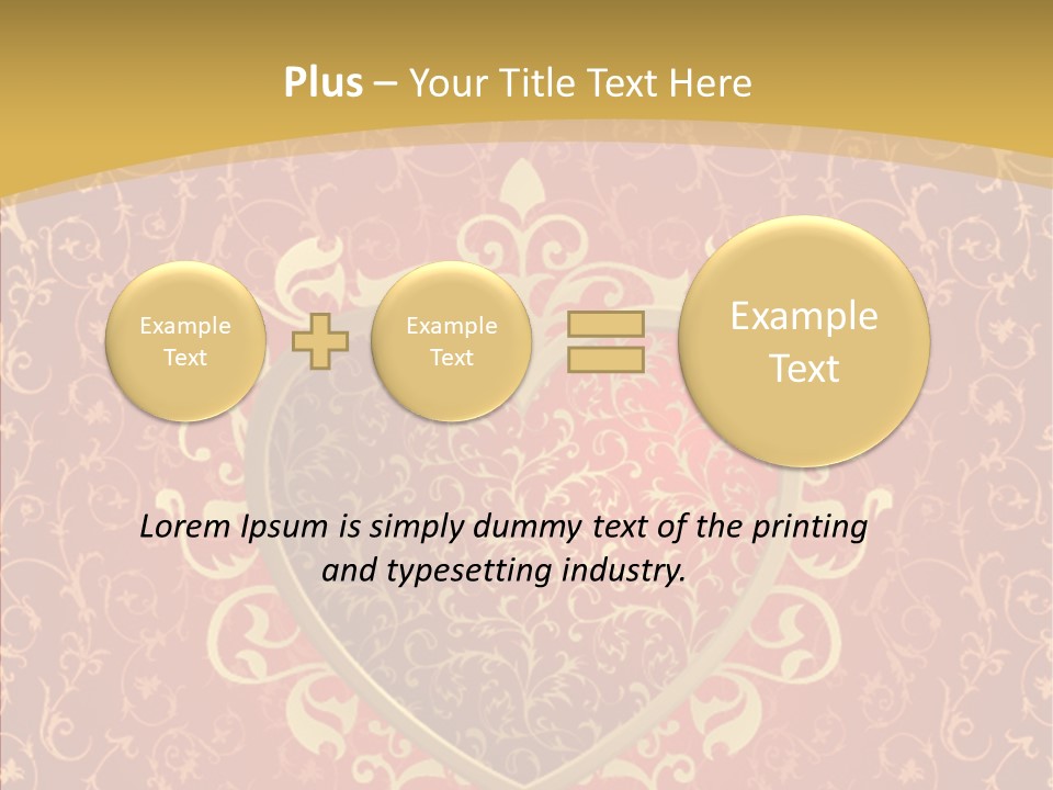 Flourishes Passion Red PowerPoint Template