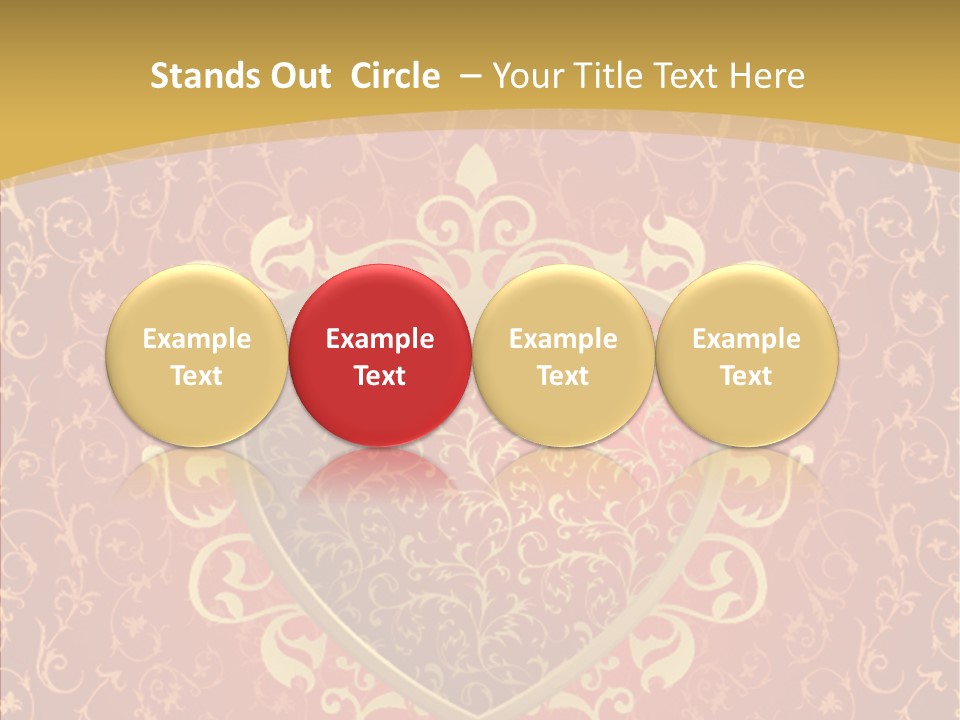 Flourishes Passion Red PowerPoint Template