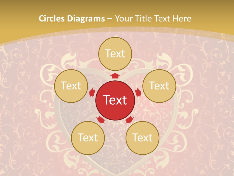 Flourishes Passion Red PowerPoint Template