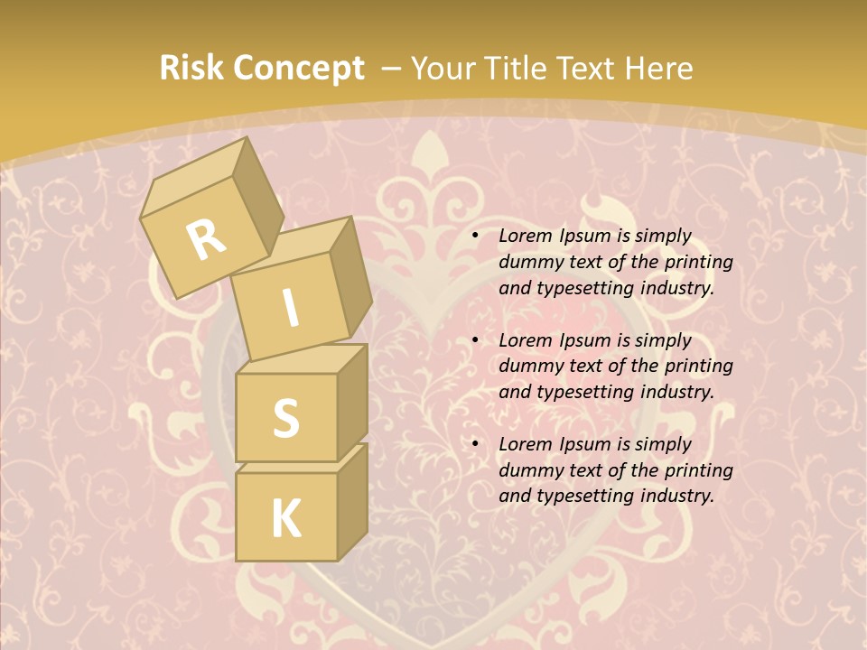 Flourishes Passion Red PowerPoint Template