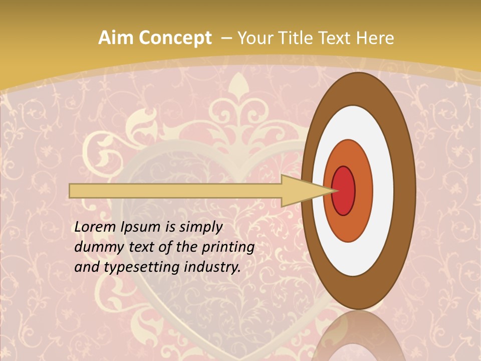 Flourishes Passion Red PowerPoint Template