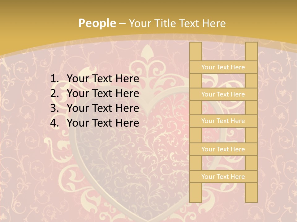 Flourishes Passion Red PowerPoint Template