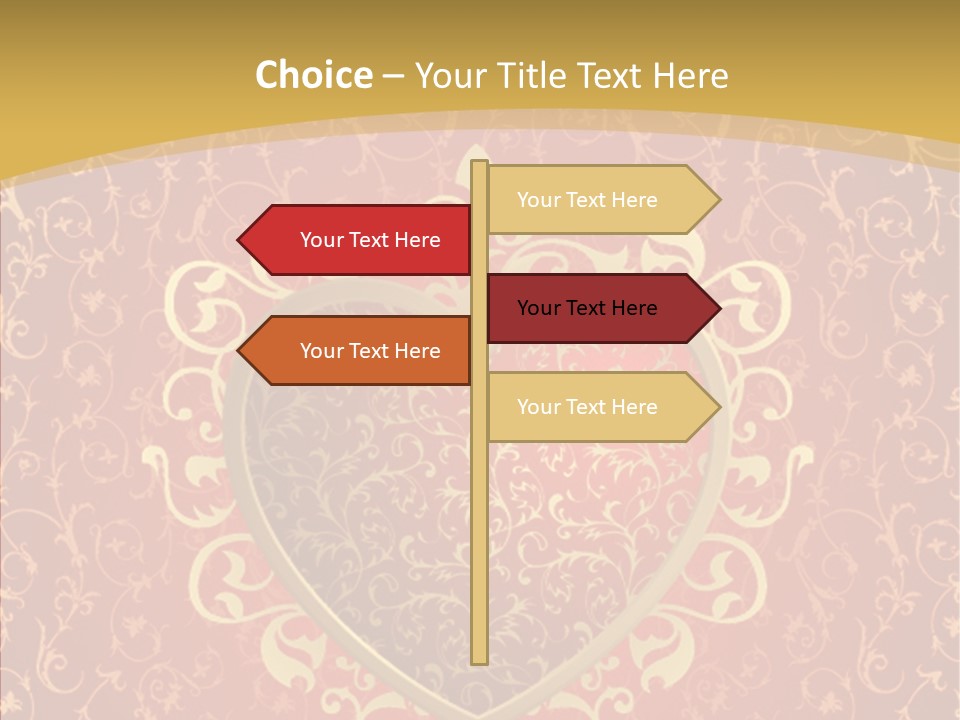 Flourishes Passion Red PowerPoint Template