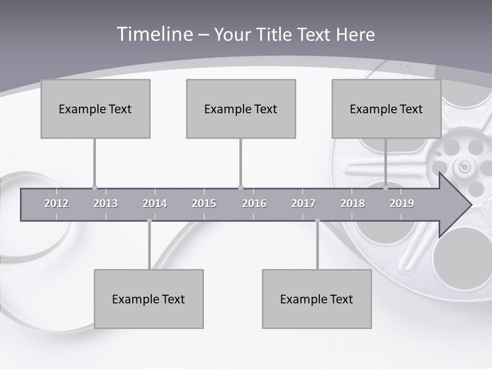 White Metal Spool PowerPoint Template