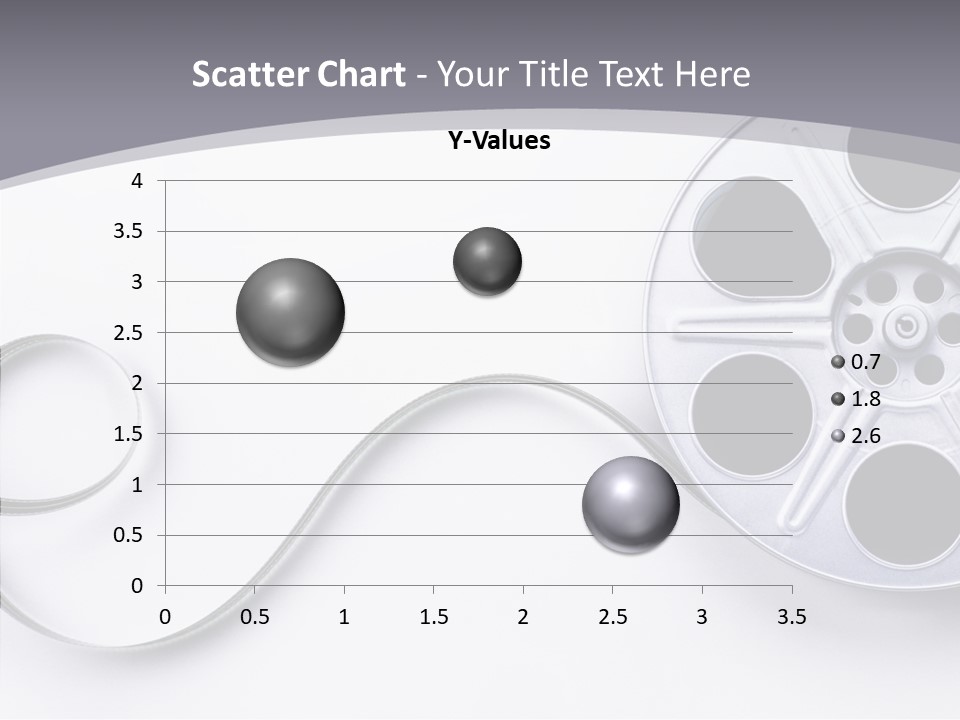 White Metal Spool PowerPoint Template