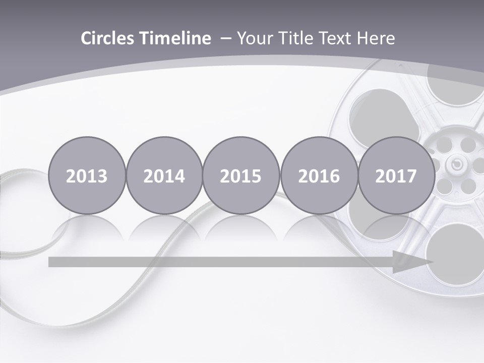 White Metal Spool PowerPoint Template