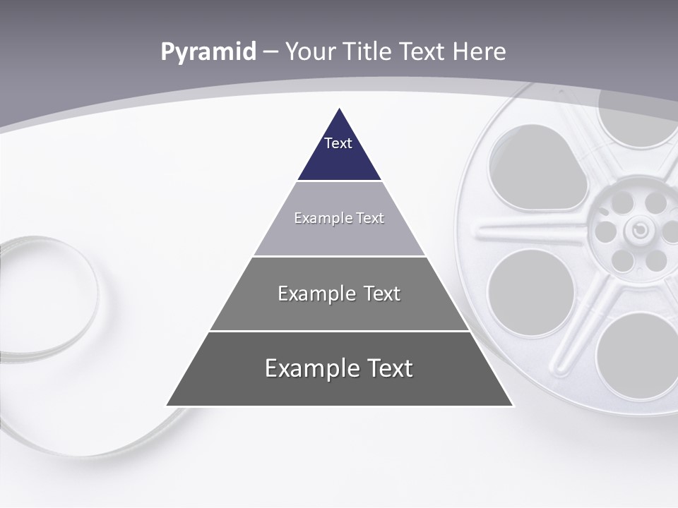 White Metal Spool PowerPoint Template