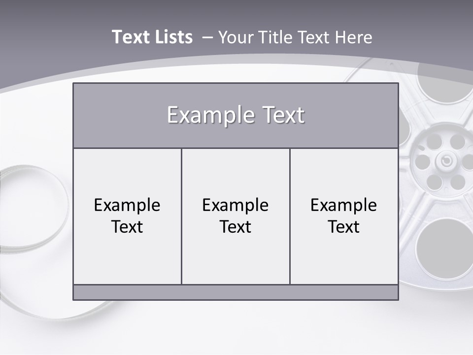 White Metal Spool PowerPoint Template