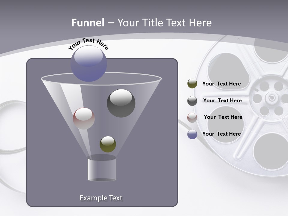 White Metal Spool PowerPoint Template