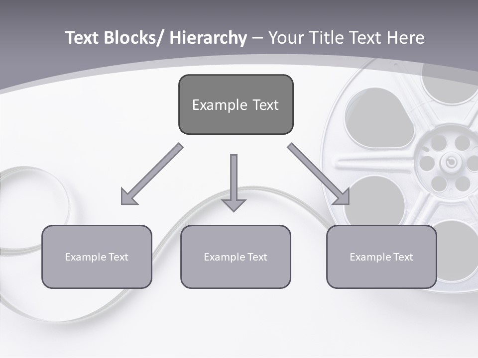 White Metal Spool PowerPoint Template