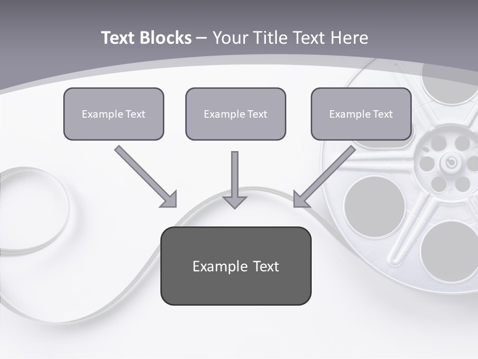 White Metal Spool PowerPoint Template