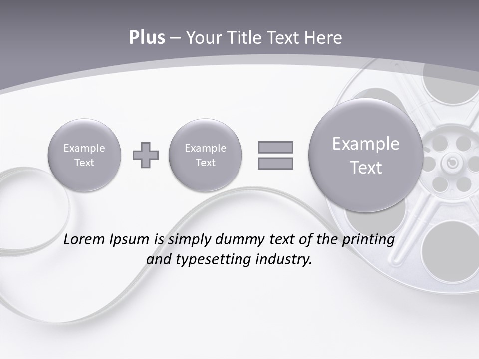 White Metal Spool PowerPoint Template