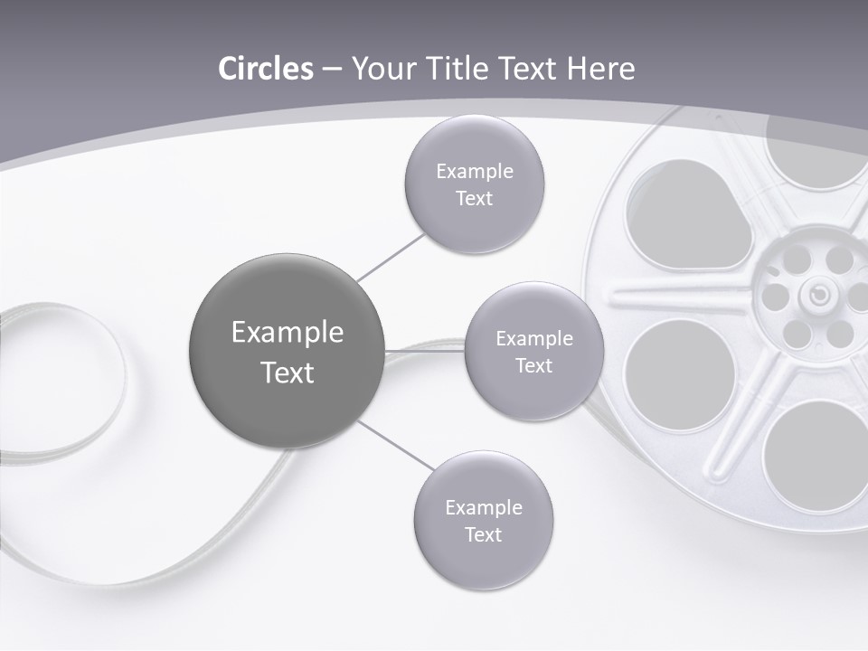White Metal Spool PowerPoint Template