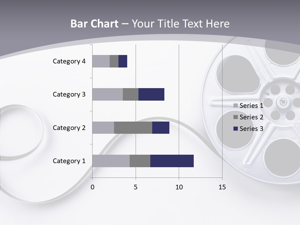 White Metal Spool PowerPoint Template
