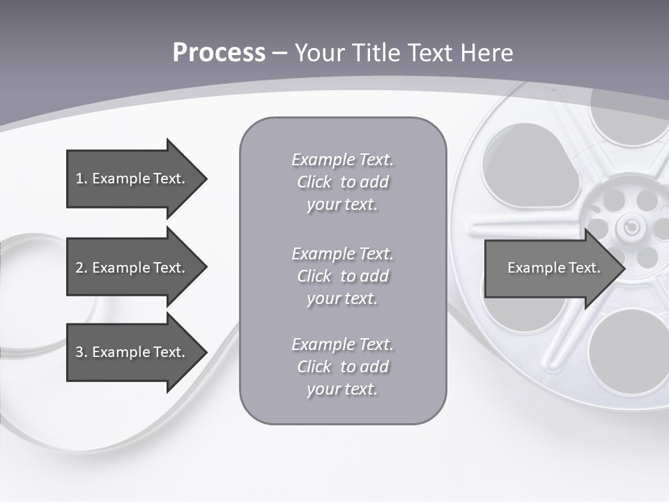 White Metal Spool PowerPoint Template