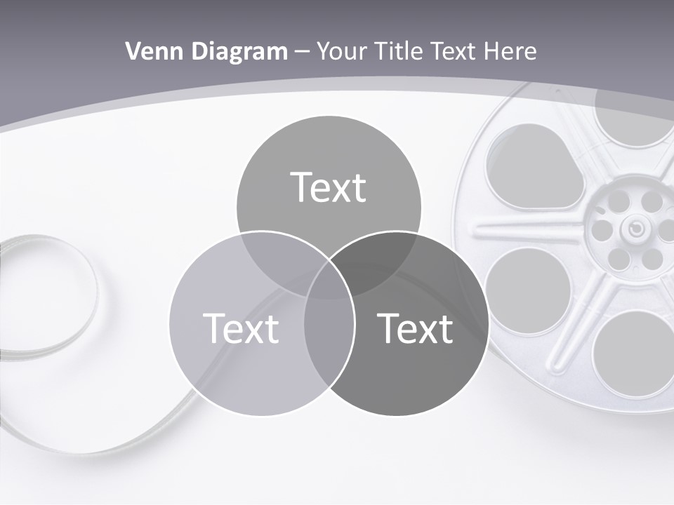 White Metal Spool PowerPoint Template
