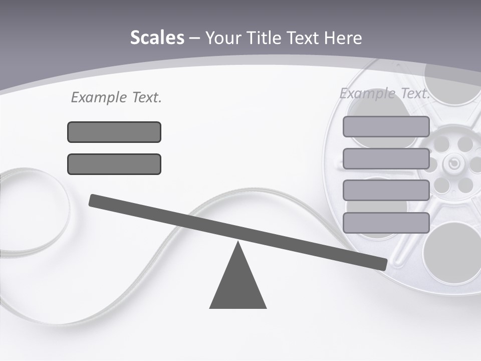 White Metal Spool PowerPoint Template
