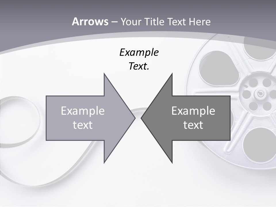 White Metal Spool PowerPoint Template