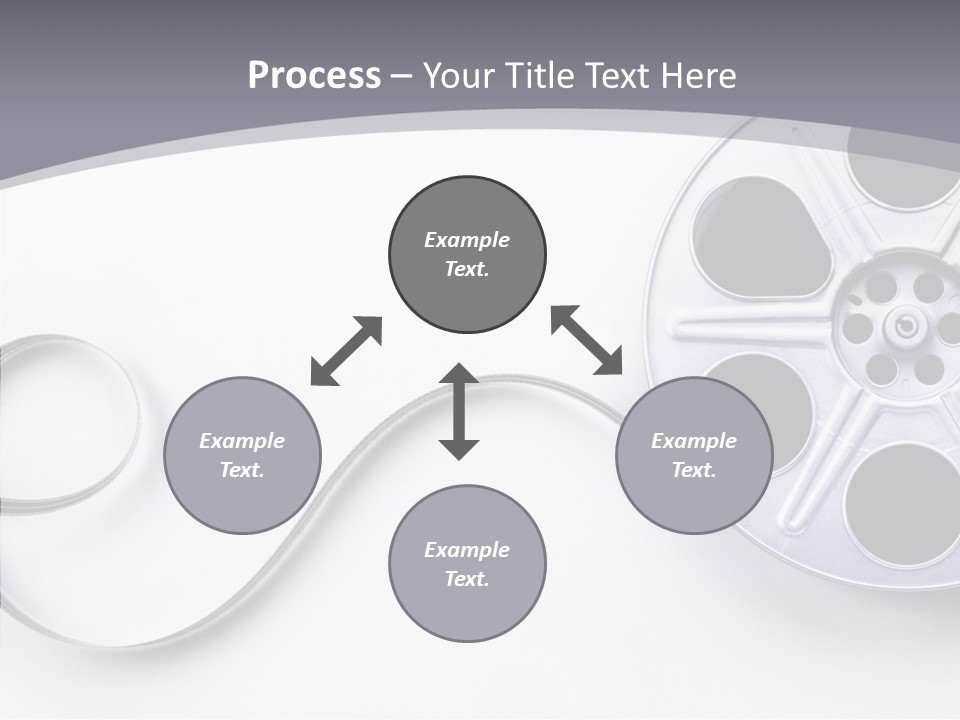 White Metal Spool PowerPoint Template