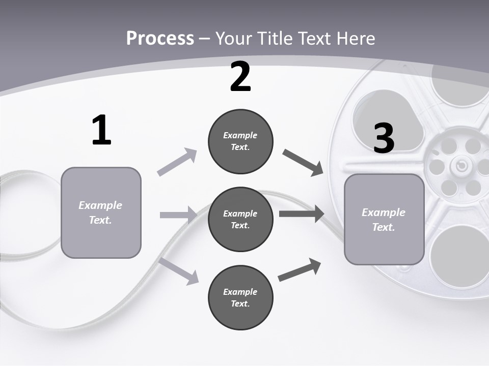 White Metal Spool PowerPoint Template