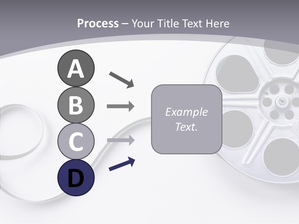 White Metal Spool PowerPoint Template