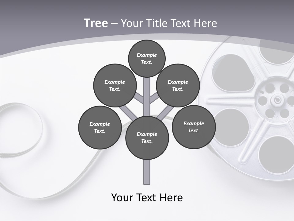 White Metal Spool PowerPoint Template