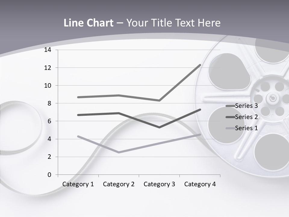 White Metal Spool PowerPoint Template