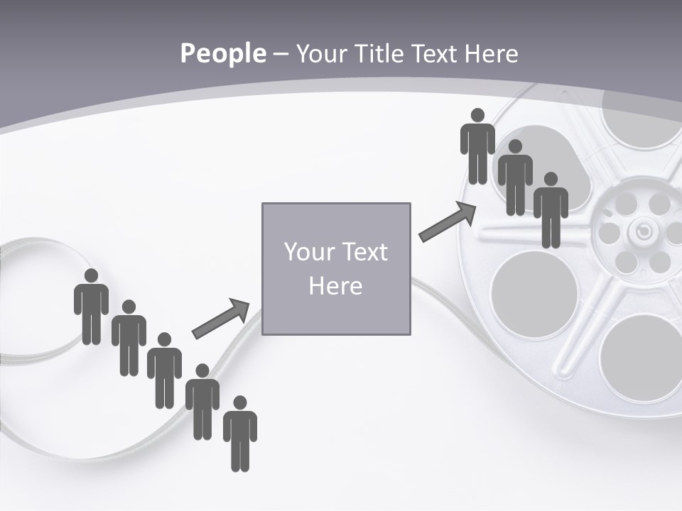 White Metal Spool PowerPoint Template