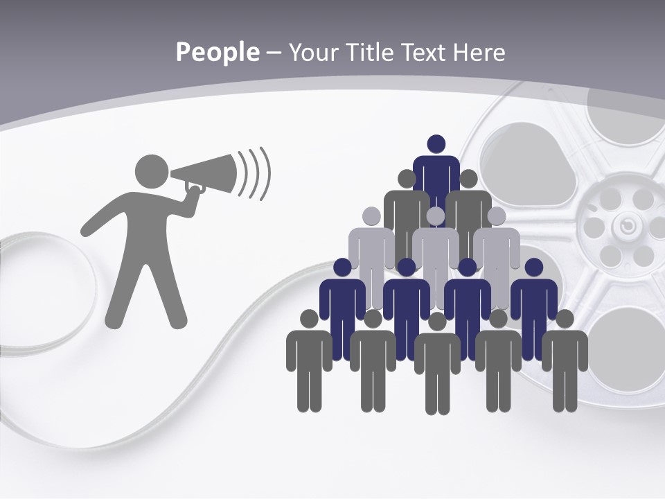 White Metal Spool PowerPoint Template