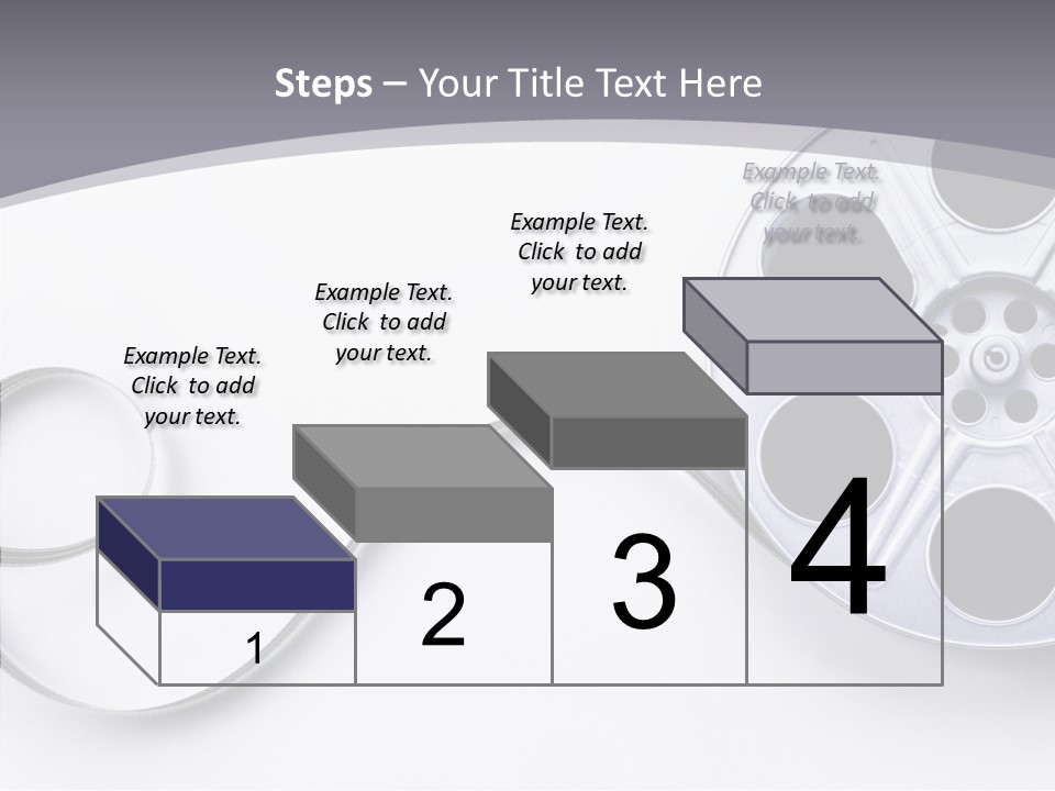White Metal Spool PowerPoint Template