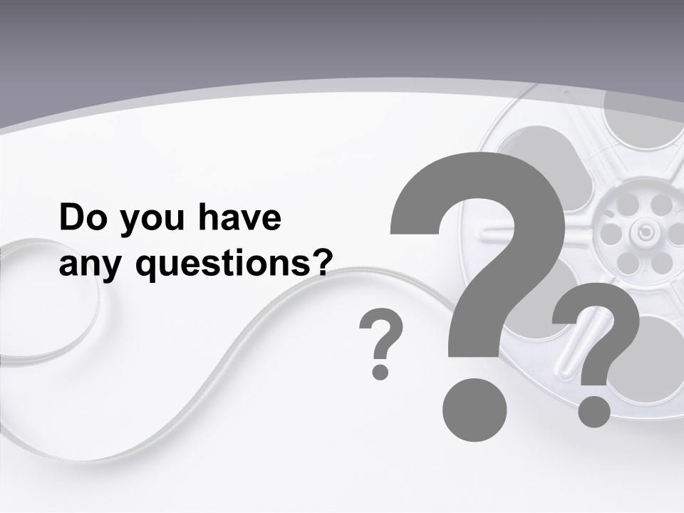 White Metal Spool PowerPoint Template