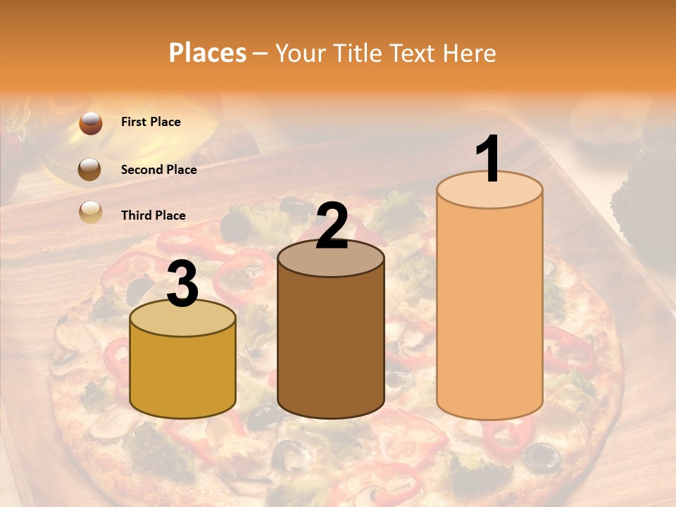 Cheese Pizza Food PowerPoint Template