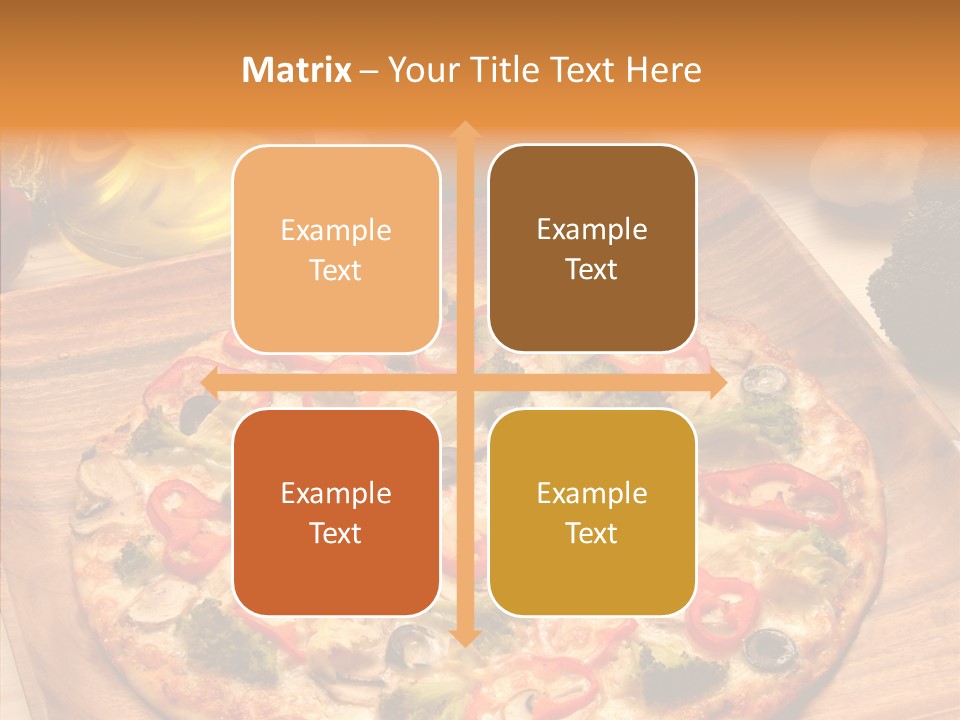 Cheese Pizza Food PowerPoint Template