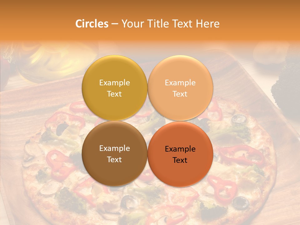 Cheese Pizza Food PowerPoint Template