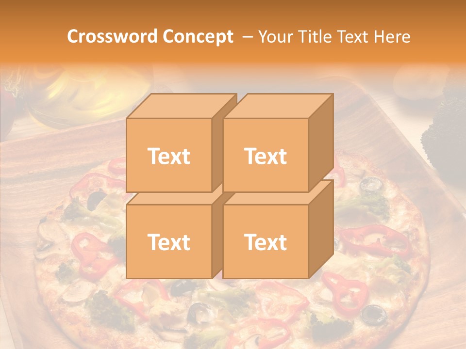 Cheese Pizza Food PowerPoint Template