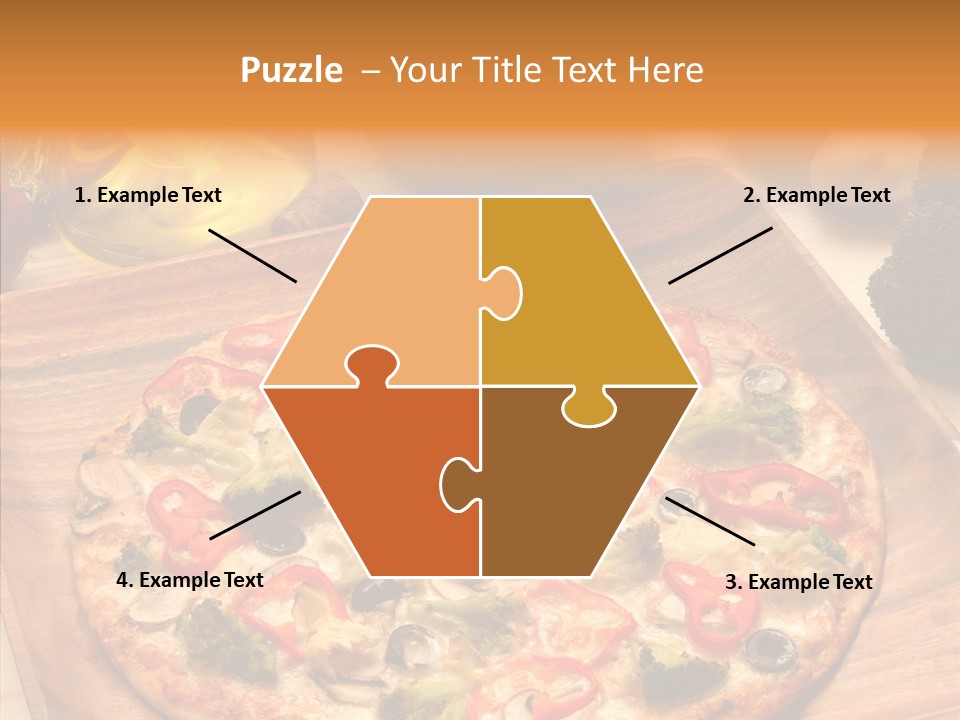 Cheese Pizza Food PowerPoint Template