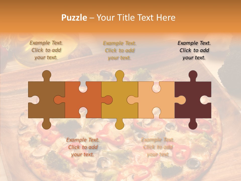 Cheese Pizza Food PowerPoint Template