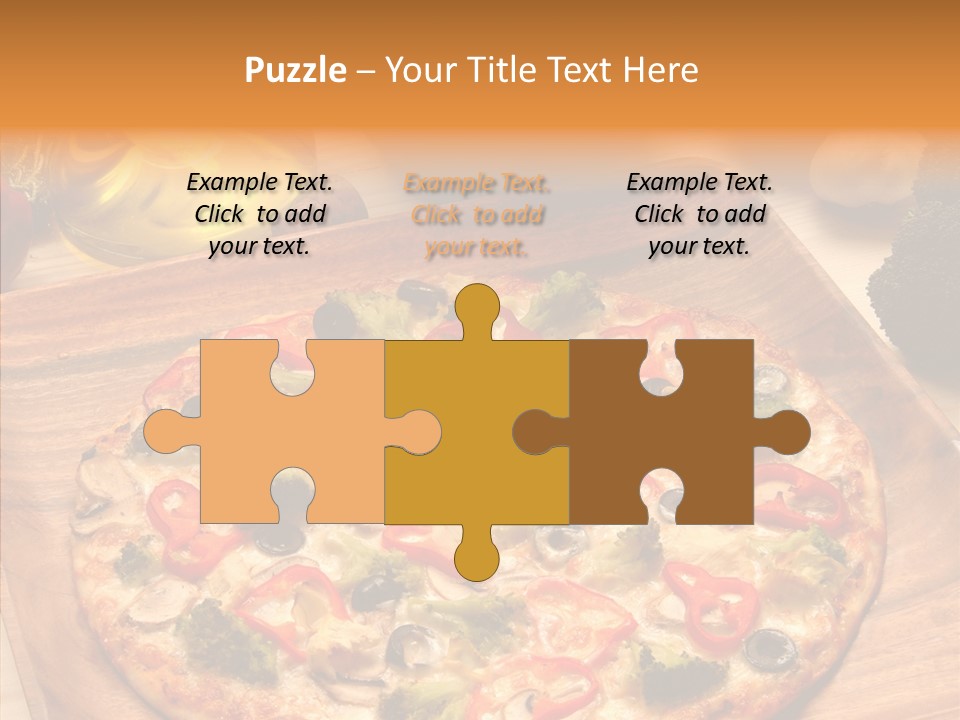 Cheese Pizza Food PowerPoint Template