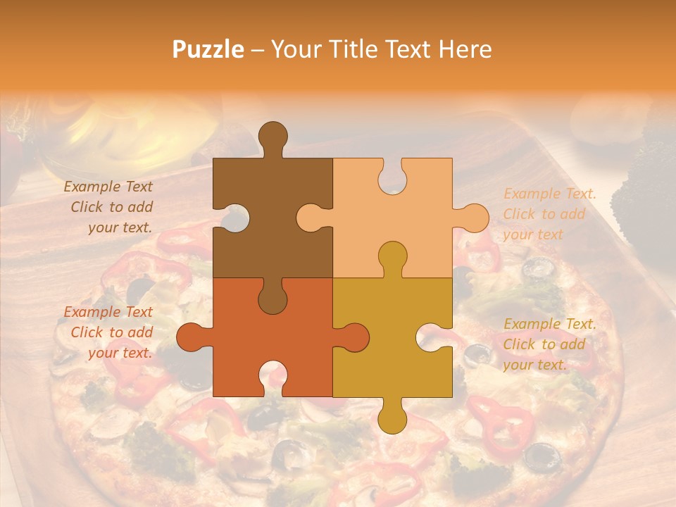 Cheese Pizza Food PowerPoint Template