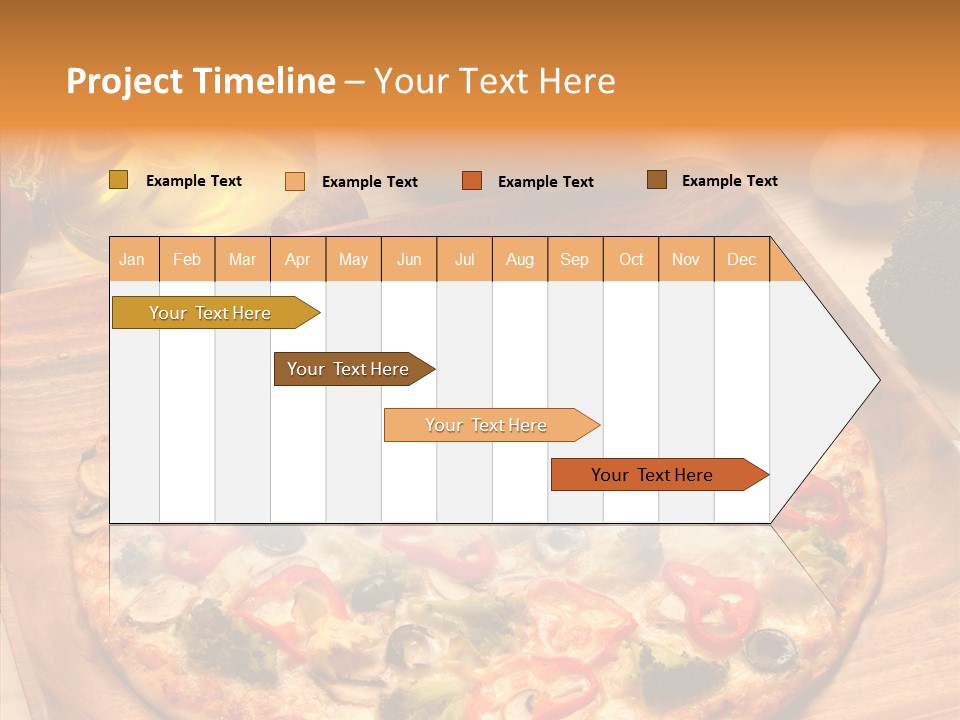 Cheese Pizza Food PowerPoint Template